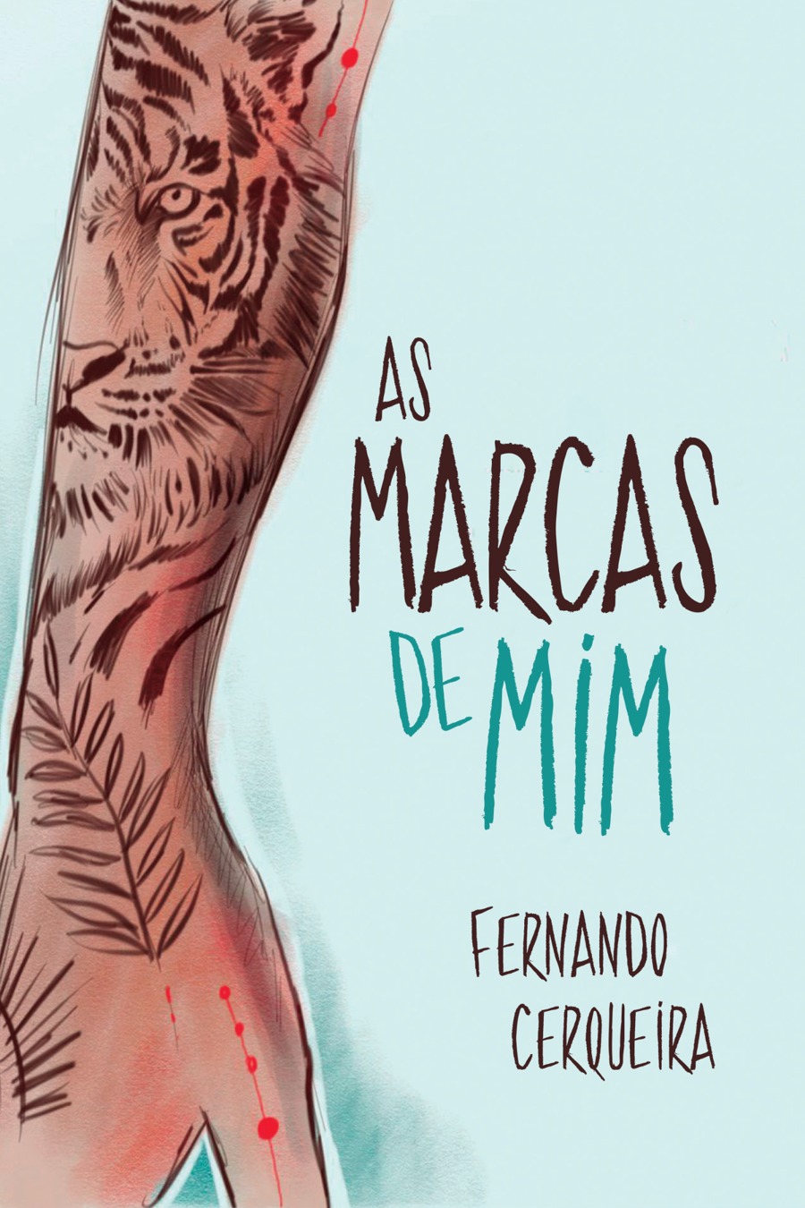 Capa de As marcas de mim, de Fernando Cerqueira