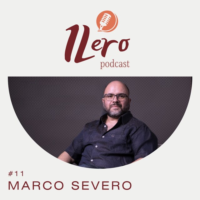 Arte do episódio 11: 1Lero #11 - Marco Severo: o contista
